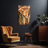 Cheesy Pepperoni Pizza Slice Painting | Modern Abstract Food Canvas | Food Lover’s Wall Art for Kitchen & Cafe Decor