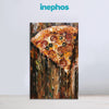 Cheesy Pepperoni Pizza Slice Painting | Modern Abstract Food Canvas | Food Lover’s Wall Art for Kitchen & Cafe Decor