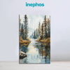Forest Reflection Painting | Scenic River Landscape Canvas | Tranquil Scenery Wall Art for Home & Office Décor