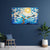 Sunlit Blossom Tree Canvas Painting | White Flowers Under Blue Sky Wall Art | Nature-Inspired Art for Home & Living Room Décor