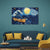 Starry Night Boat Painting | Van Gogh-inspired Moonlight Over Ocean Waves Canvas | Dreamy Sea Wall Art for Bedroom & Living Room Décor