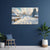 Winter Village Landscape Painting | Peaceful Nature Scene Canvas | Snowy Countryside Wall Art for Living Room & Office Decor