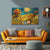 Dreamy Nights Painting | Child Sleeping in Floral Field Canvas | Colorful Nature Landscape Wall Art Scene for Bedroom & Kids Room