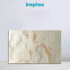 White Minimalist Painting | Modern Abstract Topographic Line Canvas Painting for Wall Décor | Neutral Beige Wall Art for Living Room, Office, or Bedroom Interiors