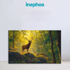 Golden Deer Painting | Serene Forest Majesty Canvas | Royal Animal Wall Art for Nature-Inspired Living Room & Office Decor