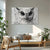 Textured Owl Face Canvas Wall Art | Monochrome Bird Close-Up Painting with Bold Brush Strokes for Home & Office Décor | Modern Wildlife Artwork