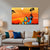 Tribal Muse at Sunset Painting | Sitting African Woman in Beautiful Dress Canvas | Traditional Wall Art for Vibrant Modern Interiors