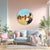 Desert Rhythm | Round Canvas Painting | Wall Art of Traditional Indian Drummers in Vibrant Festive Setting