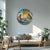Royal Romance | Round Canvas Painting | Mughal-Style Wall Art of Couple in Traditional Court Setting