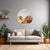 Desert Majesty | Round Wall Art | Canvas Painting of Resting Camel in Vibrant Traditional Adornments