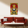 Lord Venkateshwara Gold Crown Painting | Tirupati Balaji Canvas | Spiritual Religious South Indian God Wall Art Devotional Décor