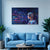 AI Cyberpunk Robot Painting | Futuristic Woman Canvas | Sci-Fi Technology Artificial Intelligence Bot in Neon Lab Wall Art for Home & Office Decor
