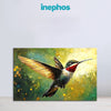 Hummingbird Painting | Colorful Tropical Bird Canvas for Home Décor | Nature-Inspired Wildlife Wall Art for Living Room & Bedroom Walls