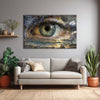 Eye Painting | Hyper Realistic Eye Canvas | Surreal Eye Wall Art for Living Room | Mystical Abstract Artwork for Modern Interiors