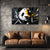 Panda Painting | Abstract Black & White Animal Canvas | Funky Wildlife Wall Art for Kids’ Room, Studio & Modern Décor