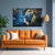 Lion Painting | Galaxy-Inspired Leo Zodiac Canvas | Powerful Abstract Animal Wall Art for Living Room, Kids' Room & Vastu Strength Décor