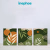Vibrant Nature Harmony | 3 Panel Abstract Botanical Canvas Painting | Wall Art for Home & Office Decor