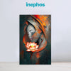 Artistic depiction of a face with a lotus flower, featuring the brand 'inephos' at the top.