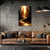 Scorpio Zodiac Wall Art | Transformation, Inner Power & Spiritual Evolution | Alchemical Rebirth Flow | Transformation Abstract Canvas Painting | Scorpio Water Sign Rebirth & Regeneration Astrology Artwork