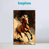 Aries Zodiac Wall Art | Courage, Drive &amp; Winning Mindset | Momentum of Victory | Running Horse Canvas Painting | Fiery Leadership Energy Astrology Artwork | Home & Office Décor