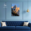 Capricorn Zodiac Wall Art | Ambition, Authority & Long-Term Success | Summit of Authority | Mountain Peak Canvas Painting | Capricorn Earth Sign Achievement & Leadership Astrology Artwork | Executive Offices, Leadership Cabins & Success Spaces