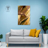 Virgo Zodiac Wall Art | Abstract Gold Canvas Painting