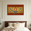 Lord Ganesha Canvas Painting | Traditional Ganpati Bappa Wall Art for Home Temple, Living Room & Entrance Décor