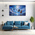 Aquarius Zodiac Wall Art | Celestial Symphony of Creativity & Innovation | Futuristic Musical Cosmos Astrology Canvas Painting | Vision, Imagination & Artistic Freedom Decor