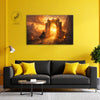Aries Zodiac Wall Art | Victory, Courage & Fearless Leadership | Gateway of Ascension | Fiery Warrior Path Canvas Painting | Aries Fire Sign Astrology Energy Artwork | Success, Power & Ambition Spaces