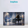 Pisces Zodiac Wall Art | Moonlit Symphony of Dreams & Emotional Harmony | Celestial Piano Astrology Canvas Painting | Spiritual Serenity & Artistic Soul Decor