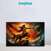 Sagittarius Zodiac Wall Art | Celestial Archer of Freedom & Vision | Fiery Centaur Astrology Canvas Painting | Adventure, Wisdom & Expansion Energy Artwork | Luxury Sagittarius Spiritual Decor