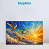 Sagittarius Zodiac Wall Art | Golden Birds of Freedom & Infinite Horizons | Celestial Sky Astrology Canvas Painting | Adventure, Expansion & Spiritual Liberation Artwork | Luxury Sagittarius Decor