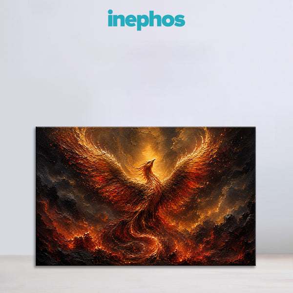 Scorpio Zodiac Wall Art | Transformation, Power & Fearless Rebirth | Phoenix Ascension Flame | Mystic Water-Fire Energy Canvas Painting | Scorpio Astrology Artwork | Strength, Protection & Soul Awakening Spaces
