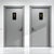 Men & Women Washroom Acrylic Signage | Premium Black & Gold Toilet Sign Board | Modern Restroom Sign for Office, Hotel & Commercial Spaces
