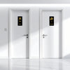 Men & Women Washroom Acrylic Signage with Hat Design | Premium Black & Gold Toilet Sign Board | Stylish Restroom Sign for Office, Hotel & Commercial Spaces