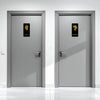 Men & Women Washroom Acrylic Signage with Profile Silhouette Design | Premium Black & Gold Toilet Sign Board | Minimal Restroom Sign for Office, Hotel & Commercial Spaces