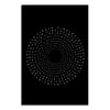 Circle Typography Poster | Modern Minimal Black & White Optical Illusion Wall Art for Home, Office, Study Rooms & Creative Workspace Décor
