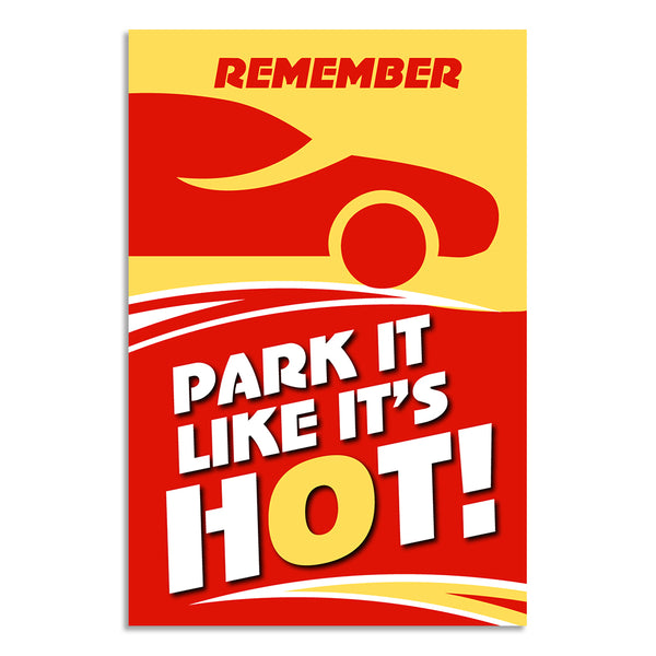Funny Parking Sign for Office, Garage, Apartment, Home Parking Area | Bold Red & Yellow Humorous Wall Art for Drivers