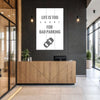 Bad Parking Poster | Funny Parking Sign for Office, Garage, Parking Lot, Apartment & Workplace Décor | Minimal Grey Car Wall Art
