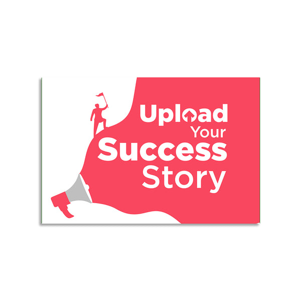 Success Motivational Poster | Inspirational Office Wall Art for Startups, Teams & Workspaces | Positive Quote Decor for Productivity & Growth