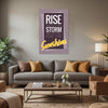 Inspirational Sunshine Quote Poster for Office, Bedroom & Study Room | Rise Above the Storm and You Will Find the Sunshine Wall Poster | Motivational Wall Art for Positivity