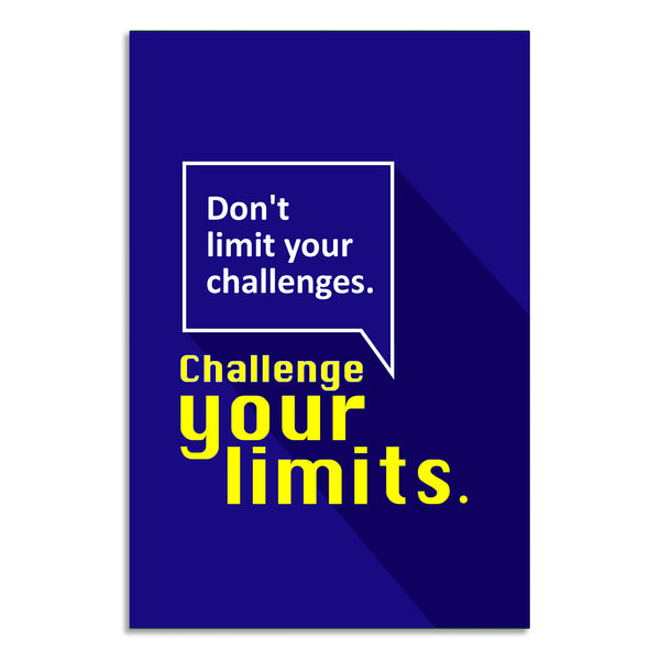 Motivational Wall Poster for Office & Study Room | Inspirational Quote Art | Productivity, Focus & Success Décor