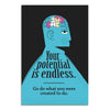 Motivational Potential Quote Poster for Office, Study Room & Classroom | Your Potential Is Endless Wall Poster | Inspirational Wall Art for Students, Professionals & Entrepreneurs