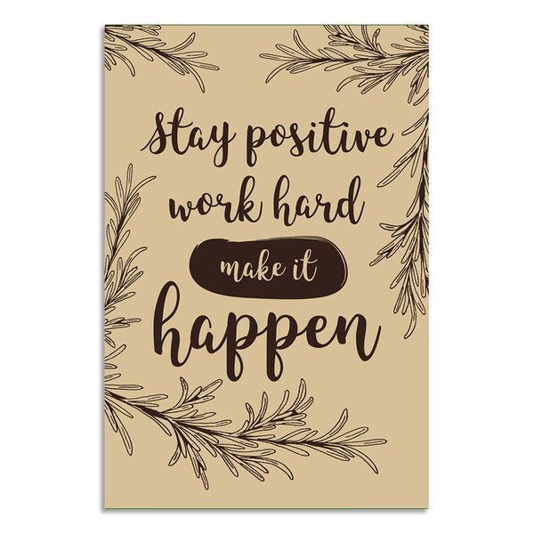 Motivational Wall Poster for Office, Home & Study Rooms | Inspirational Quote Art for Productivity, Focus, Success & Daily Encouragement