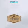 Wooden Name Plate with Ganesha Icon | Modern Wall Decor for Home Entrance, Flat & Bungalow