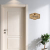 Wooden Name Plate with Ganesha Icon | Modern Wall Decor for Home Entrance, Flat & Bungalow