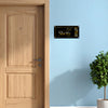 Premium Black & Gold Name Plate | Elegant Modern Acrylic Home Signage