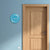Blue Floral Round Name Plate | Custom Wall Art For Home Entrance, Door Sign For Flats, Apartments, And Villas