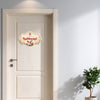 Floral Beige Name Plate | Stylish Entryway Name Board for Home Décor with Botanical Touch