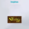 Golden Acrylic Name Plate With Feather Design | Personalized Wall Sign For Flats, Homes & Apartments, House Number Included